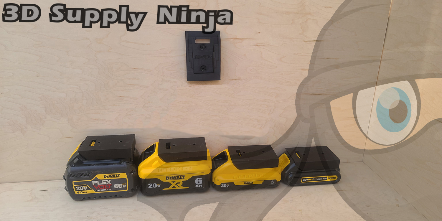 Dewalt 20v / 60v Battery Mount Holder - Image 3